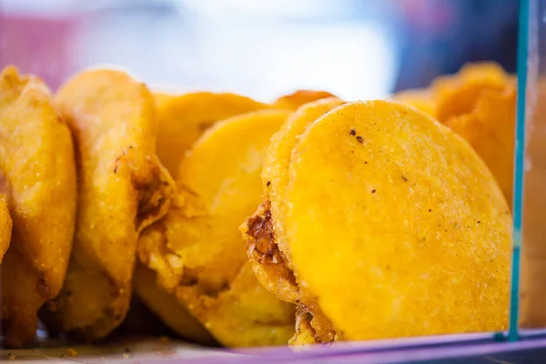 Venta Ambulante Comida Típica Frita Cartagena Indias — Foto de Stock