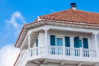 Güzel sömürge Cartagena de Indias duvarlı City bulunduğu bina