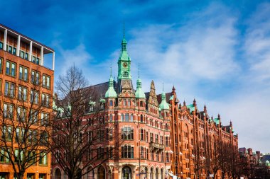 Hamburg City güzel antika binalar