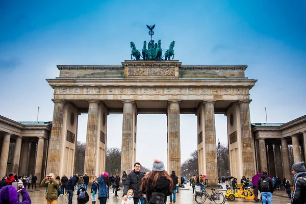 Berlín Alemania Marzo 2018 Puerta Brandeburgo Vista Desde Pariser Platz — Foto de Stock