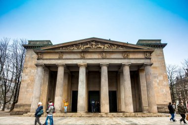 Berlin, Almanya - Mart, 2018: Almanya Federal Cumhuriyeti savaş ve diktatörlük mağdurları için merkezi anıt
