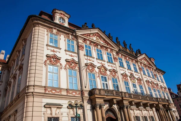 Praha Česká Republika Duben 2018 Historický Palác Kinských Postavený 1755 — Stock fotografie