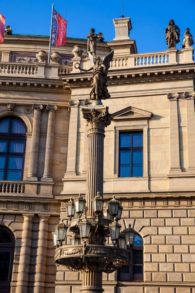 Prag Tjeckien April 2018 Rudolfinum Neo Renässansstil Byggnad Belägen Jan — Stockfoto