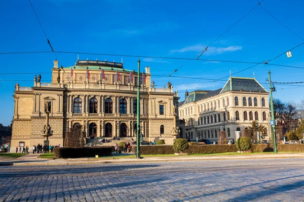 Praga República Checa Abril 2018 Rudolfinum Edificio Estilo Neorrenacentista Situado — Foto de Stock