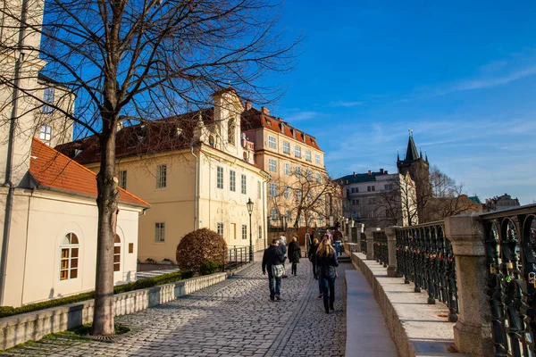 Prague Çek Cumhuriyeti Nisan 2018 Turist Güzel Eski Twon Prag — Stok fotoğraf