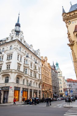 Prague, Çek Cumhuriyeti - Nisan, 2018: güzel mimarisi, Prag eski şehir binaları