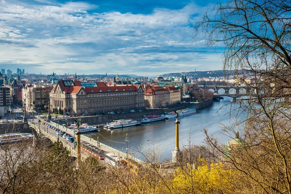 Praga República Checa Abril 2018 Praga Vista Desde Colina Letna — Foto de Stock