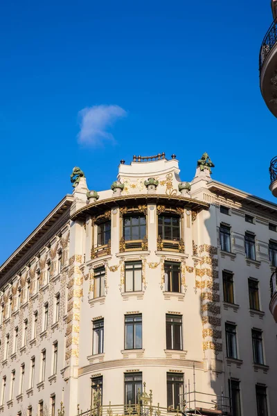 Красивая Архитектура Старинных Зданий Линке Винцайле Центре Вены — стоковое фото