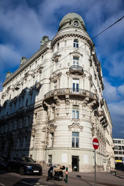 Красивая Архитектура Старинных Зданий Центре Вены — стоковое фото