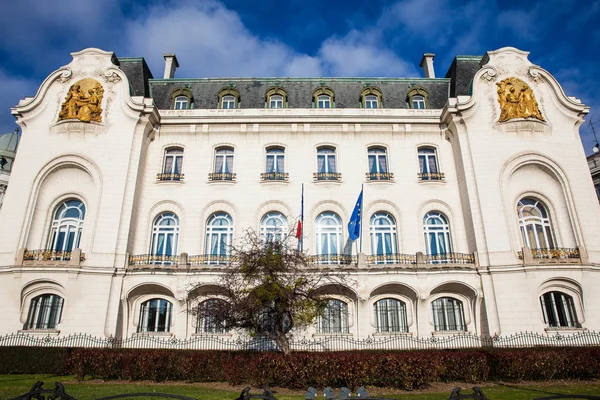 Βιέννη Αυστρία Απριλίου 2018 Κτίριο Της Πρεσβείας Της Γαλλίας Στην — Φωτογραφία Αρχείου