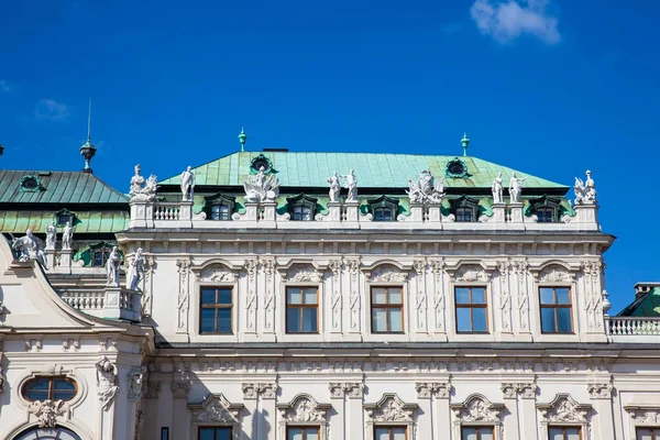 Detail Des Oberen Belvedere Palastes Einem Schönen Frühlingstag — Stockfoto
