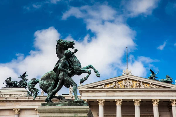 Storico Palazzo Del Parlamento Austriaco Completato Nel 1883 Situato Sul — Foto Stock