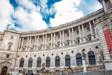 Vienna, Avusturya - Nisan, 2018: Müzesi, Hofburg İmparatorluk Sarayı kanadında yer alan etnoloji