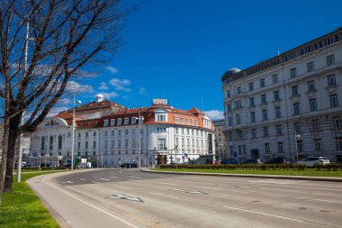 Vienna, Avusturya - Nisan, 2018: 1913 Akademietheater tarihi güzel bina inşa edilen