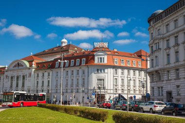 Vienna, Avusturya - Nisan, 2018: 1913 Akademietheater tarihi güzel bina inşa edilen