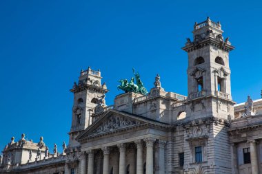 Budapeşte Etnografi Müzesi güzel binanın cephe