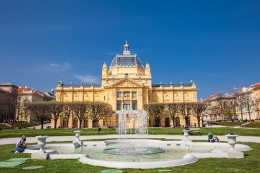 Hırvatistan'ın başkenti Zagreb'deki tarihi Sanat Köşkü binası