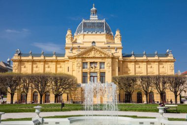 Hırvatistan'ın başkenti Zagreb'deki tarihi Sanat Köşkü binası