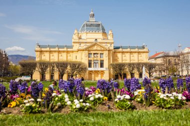 Hırvatistan'ın başkenti Zagreb'deki tarihi Sanat Köşkü binası