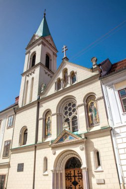 Aziz Kiril ve Methodius tarihi Yunan Katolik Co-katedral cephesi Zagreb'in üst kasabasında 1681 tarihinde inşa