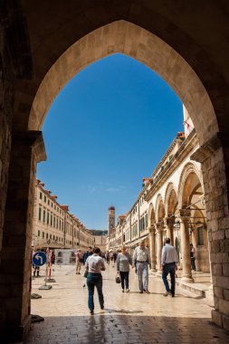 Dubrovnik Eski Şehir Stradun sokak görünümü