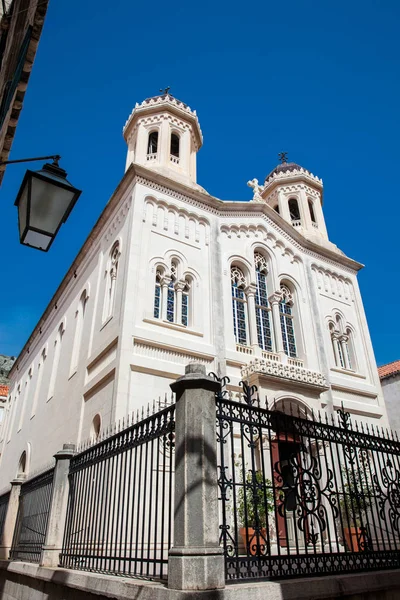 Santa Anunciación Iglesia ortodoxa en el casco antiguo de Dubrovnik —  Fotos de Stock