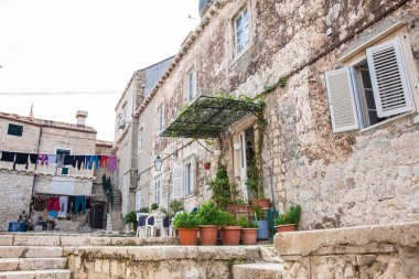 Dubrovnik duvarlı eski şehir güzel sokakları