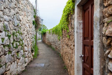 Dubrovnik şehrinin güzel dar sokakları