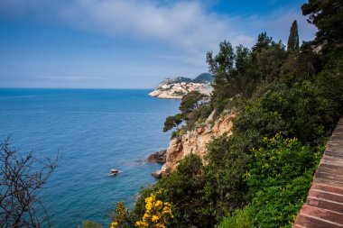 Gradac Park'tan görülen güzel Dubrovnik sahili