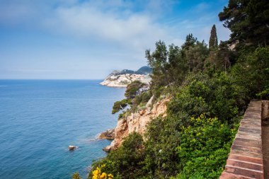 Gradac Park'tan görülen güzel Dubrovnik sahili