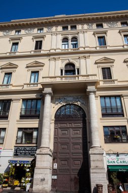 Napoli eski şehir antik binaların güzel cepheleri