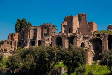 Antik Roma ve Circus Maximus Palatine Tepesi'nde Apollo Palatinus Tapınağı