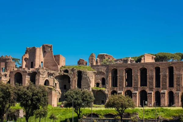 Temple of Apollo Palatinus on Palatine Hill of ancient Rome and Circus Maximus — Stock Photo, Image