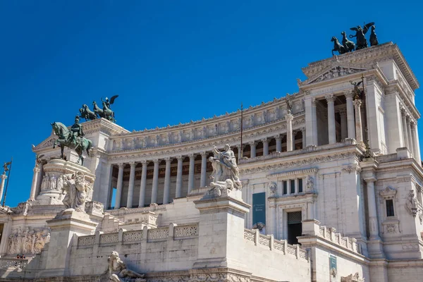 Vittorio Emanuele II pomnik zwany także Altare della Patria pomnik zbudowany na cześć Victor Emmanuel II pierwszy król zjednoczonej Włoch — Zdjęcie stockowe