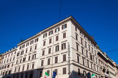 Roma şehir merkezindeki antik binaların güzel mimarisi