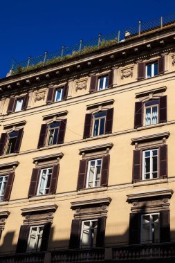 Roma şehir merkezindeki antik binaların güzel mimarisi