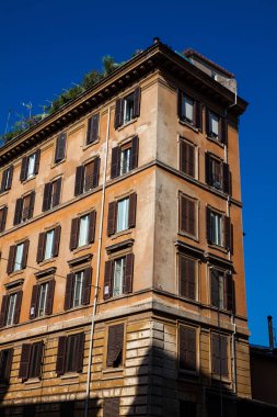 Roma şehir merkezindeki antik binaların güzel mimarisi