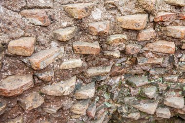 Roma'daki ünlü Kolezyum'un duvarlarının detayı