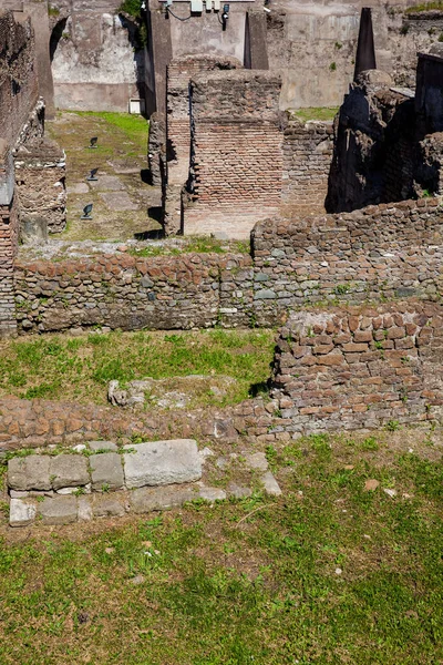 Ancient ruins of the Forum of Trajan  built in in 106 - 112 AD in the city of Rome — Stock Photo, Image