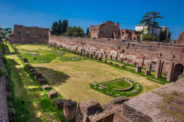 het stadion van Domitianus op de Palatijnse heuvel in rome