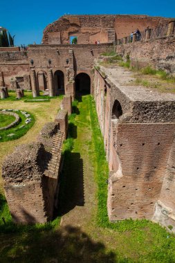 het stadion van Domitianus op de Palatijnse heuvel in rome