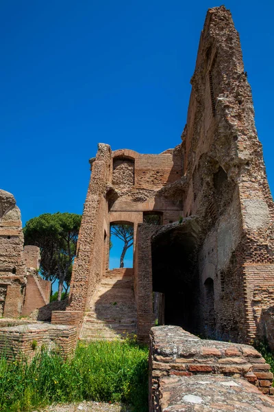 Ruínas do Palácio de Septímio Severo ou Domus Severiana no Monte Palatino — Fotografia de Stock