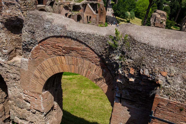 Ruínas Palácio Septímio Severo Domus Severiana Monte Palatino — Fotografia de Stock