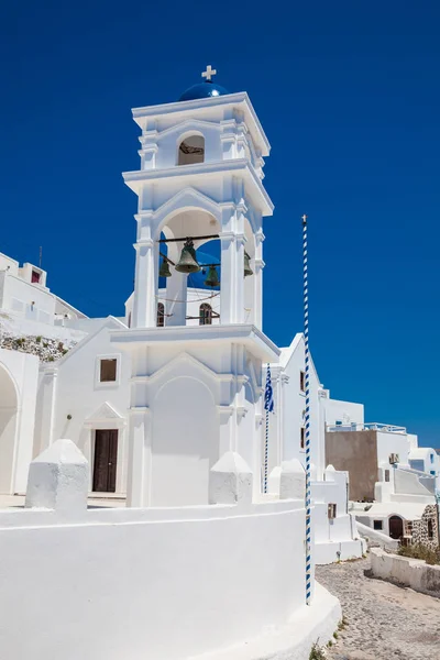 Typiska gränder i de vackra städerna Santorini Island — Stockfoto