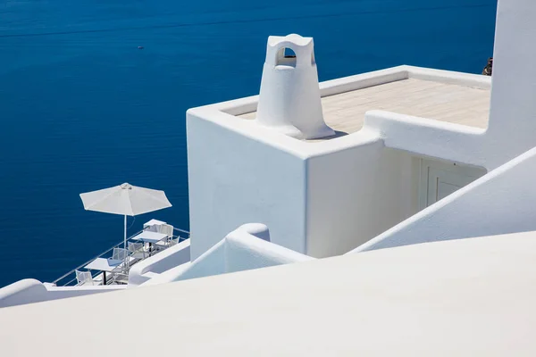Piękna architektura miasta na wyspie Santorini — Zdjęcie stockowe