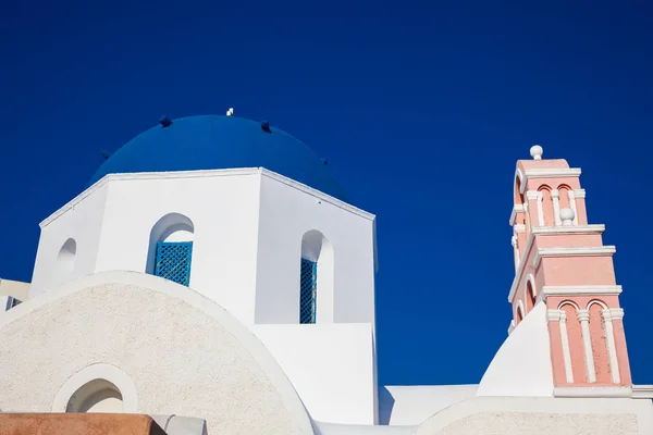 Traditional architecture of the churches of the Oia City in Santorini Island Royalty Free Stock Images