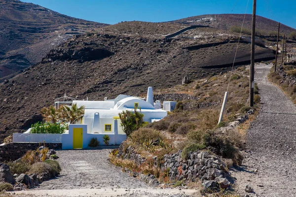 El Arquitecto Villas Santorini situado junto al sendero número nueve entre Fira y Oia — Foto de Stock