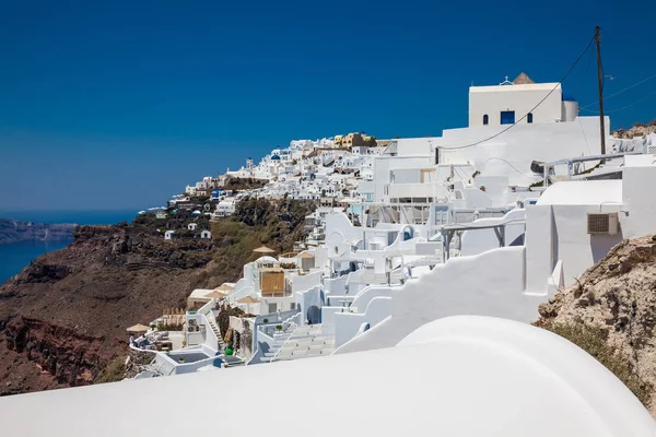 The beautiful village of Imerovigli at Santorini Island — Stock Photo, Image