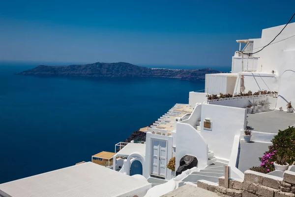 Den vackra byn Imerovigli på Santorini Island — Stockfoto