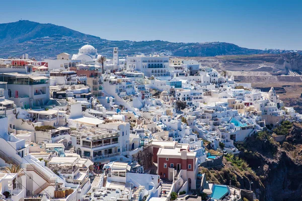 Beautiful city of Fira at Santorini Island — Stock Photo, Image